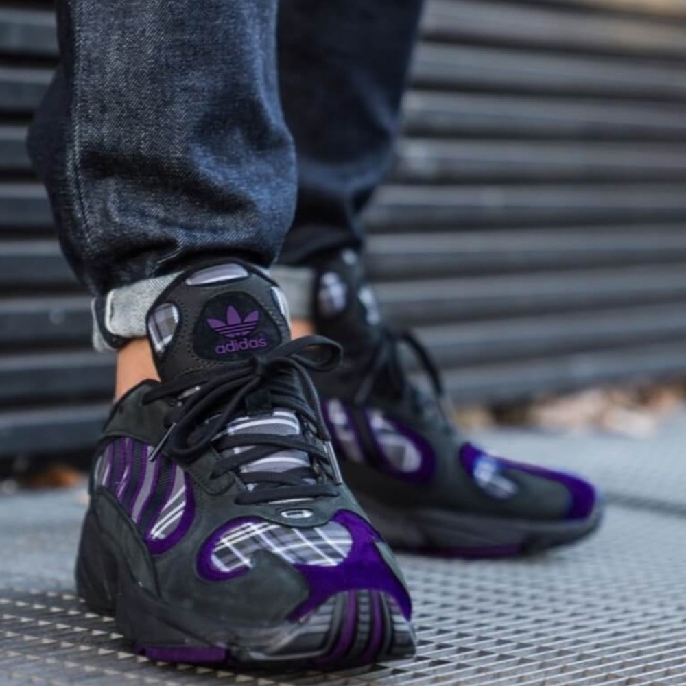 Adidas YUNG-1 Purple Plaid